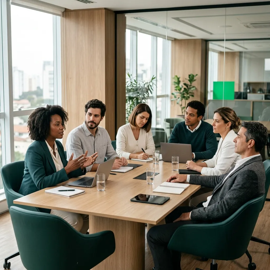 Equipe da MC Consultoria em reunião